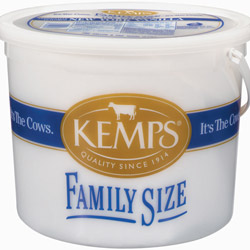 The larger version uses a bucket of ice cream